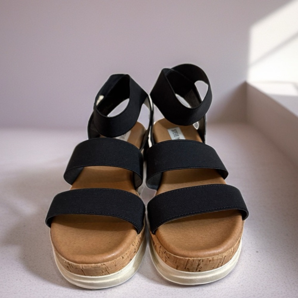 Steve Madden Black Strappy Sandals